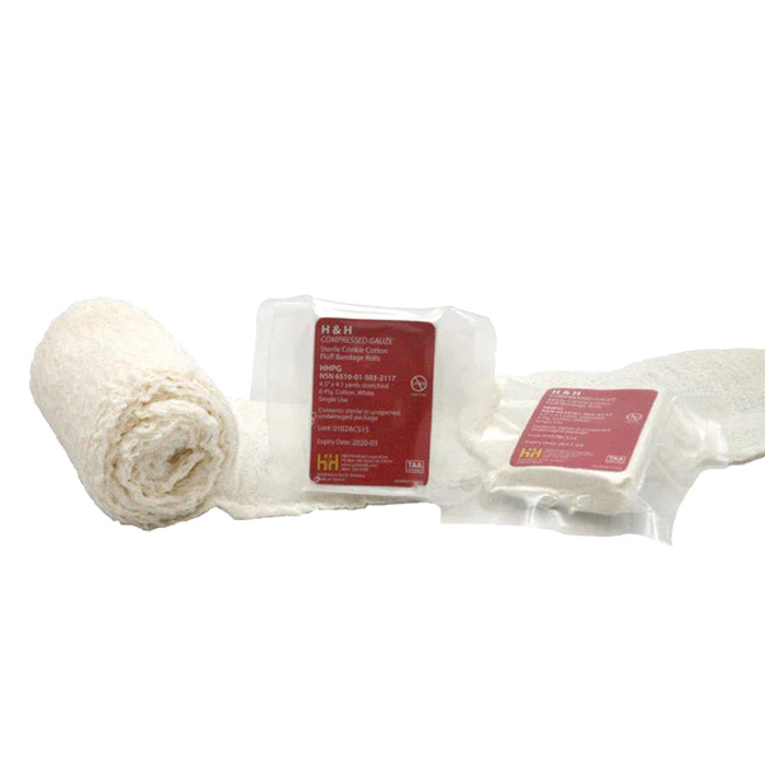 H&H Medical Rolled Compressed Gauze