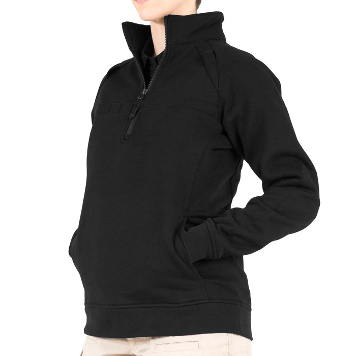 Women's Cotton Quarter Zip Job Shirt