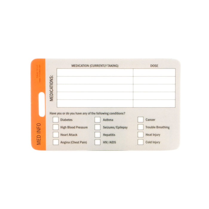 Medical ID Cards (3 Pack)