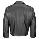 Boston Cowhide Leather Mid Length Police Jacket
