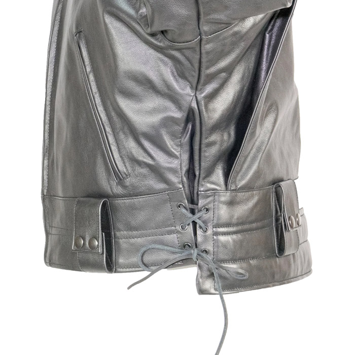 LAPD Cowhide Leather Motorcycle Jacket