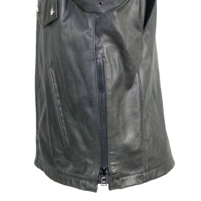 Passaic Cowhide Leather Mid Length Jacket