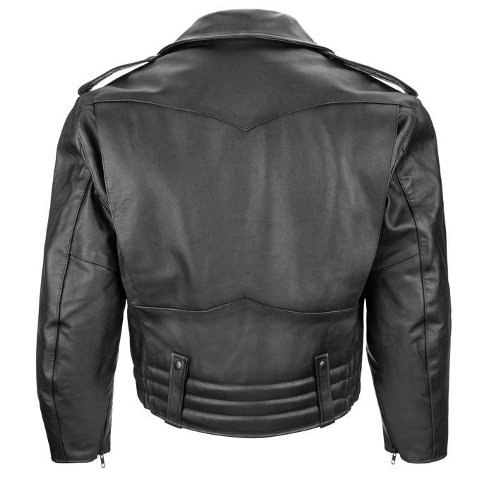 Pittsburgh Cowhide Leather Motorcycle Jacket