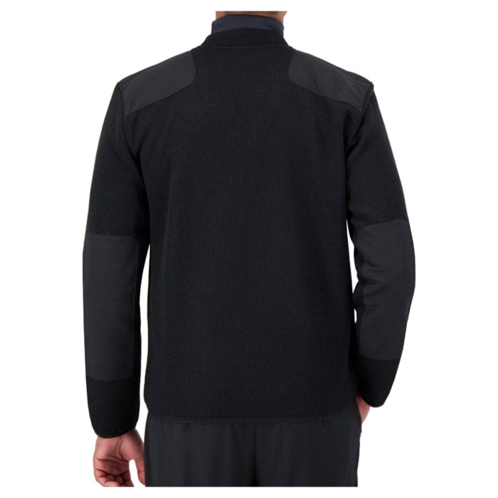 V-Neck Zip-Front Fleece Lined Commando Sweater