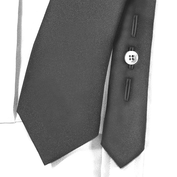 Polyester Velcro Uniform Tie with Buttonholes