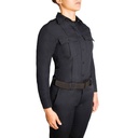 Blauer Long Sleeve Zippered Polyester Shirt for Women