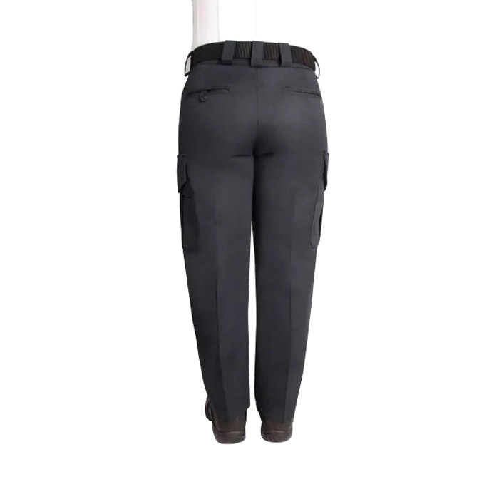 Blauer Side-Pocket Polyester Trousers for Women