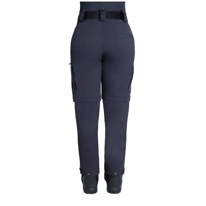 Blauer Zip-Off Stretch Nylon Bike Pants for Women