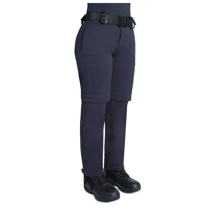 Blauer Zip-Off Stretch Nylon Bike Pants for Women