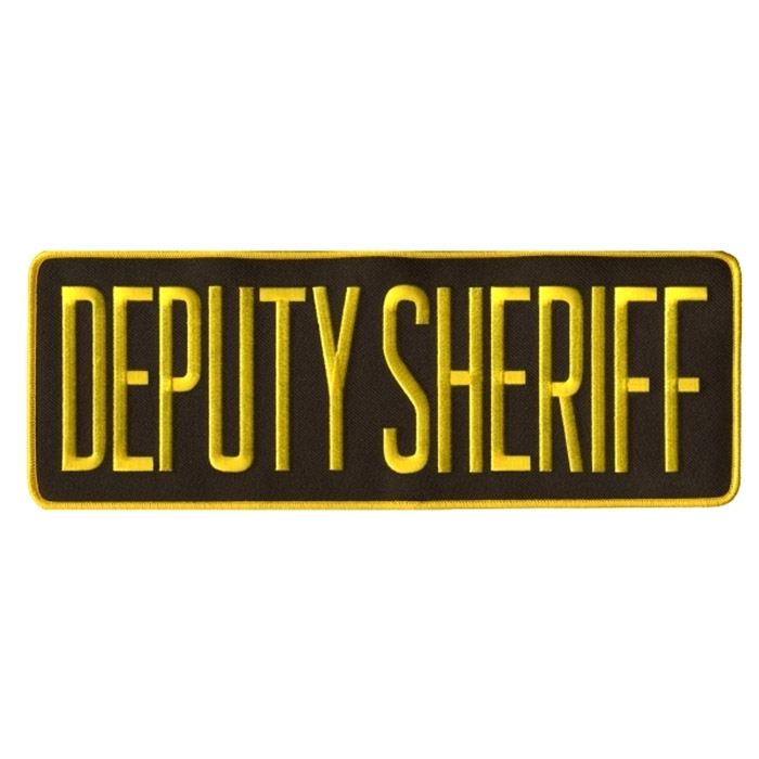 Hero's Pride 11" x 4" Sew On DEPUTY SHERIFF Back Patch