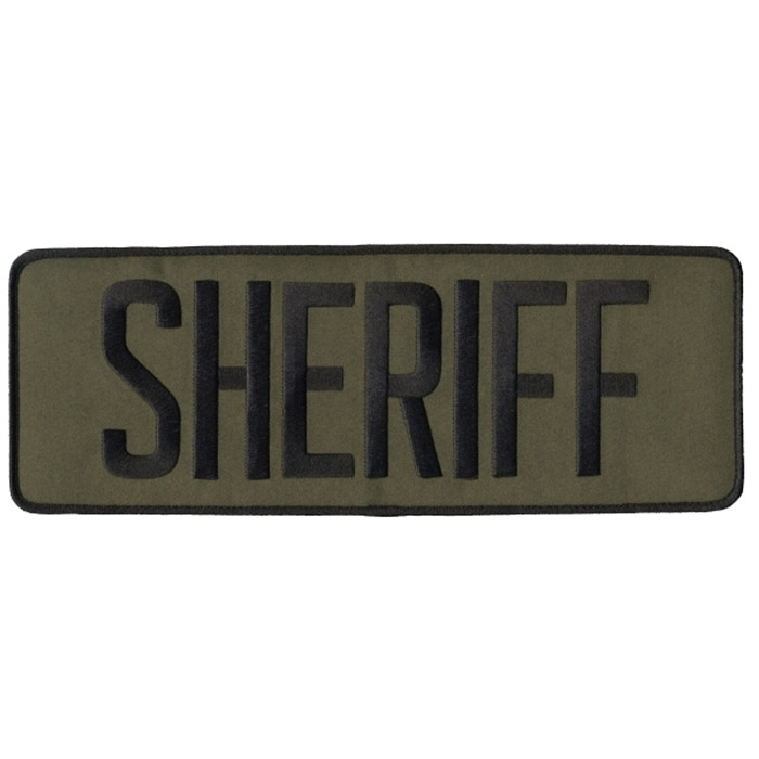 Hero's Pride 11" x 4" Sew On SHERIFF Back Patch