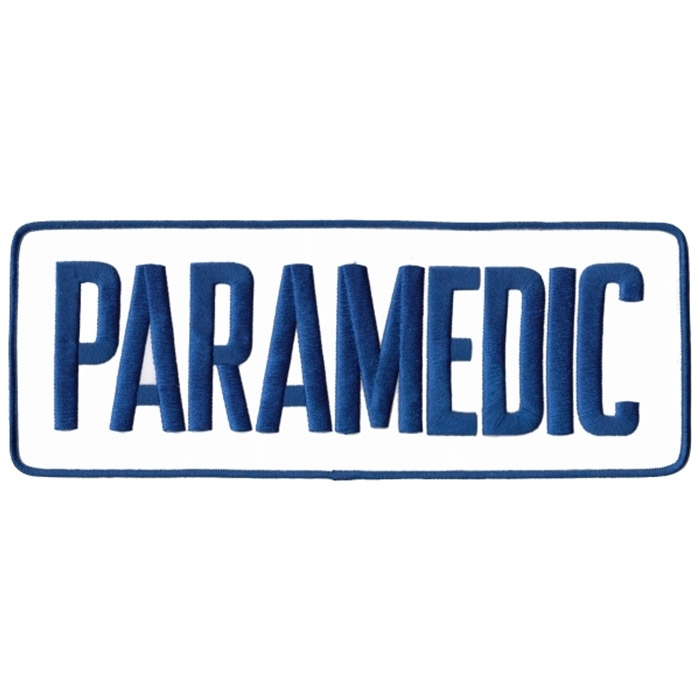 Hero's Pride 11" x 4" Velcro PARAMEDIC Back Patch