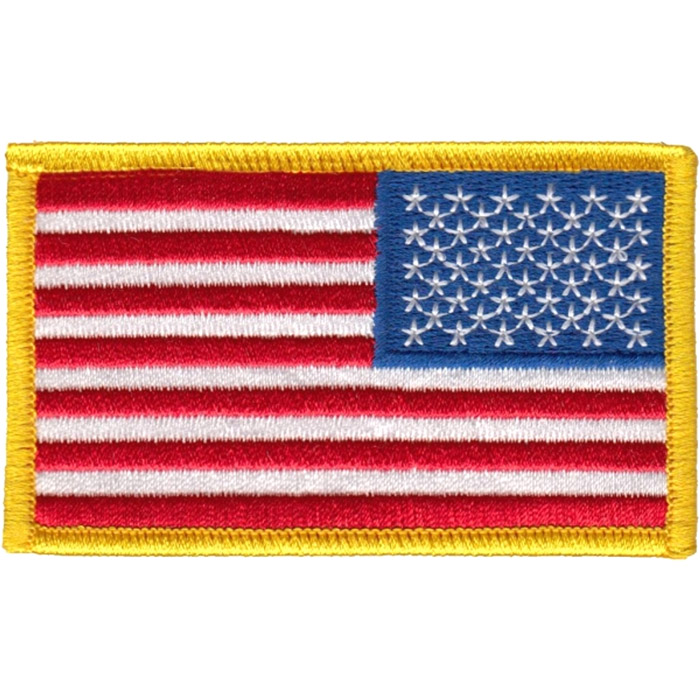Hero's Pride 3 3/8" x 2" USA Flag Velcro Patch