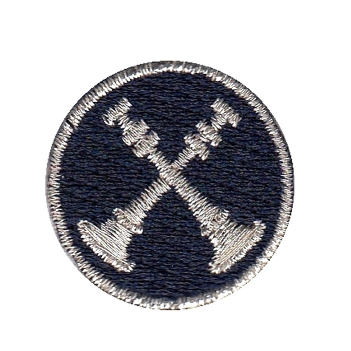 Hero's Pride Fire Bugle Embroidered Collar Rank Patch