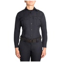Blauer Polyester Long Sleeve Shirt with Zipper for Women