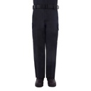 Blauer Polyester Side-Pocket Trousers