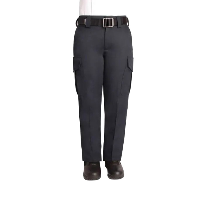 Blauer Polyester Side-Pocket Trousers for Women