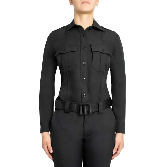 Blauer Polyester Long Sleeve Supershirt for Women