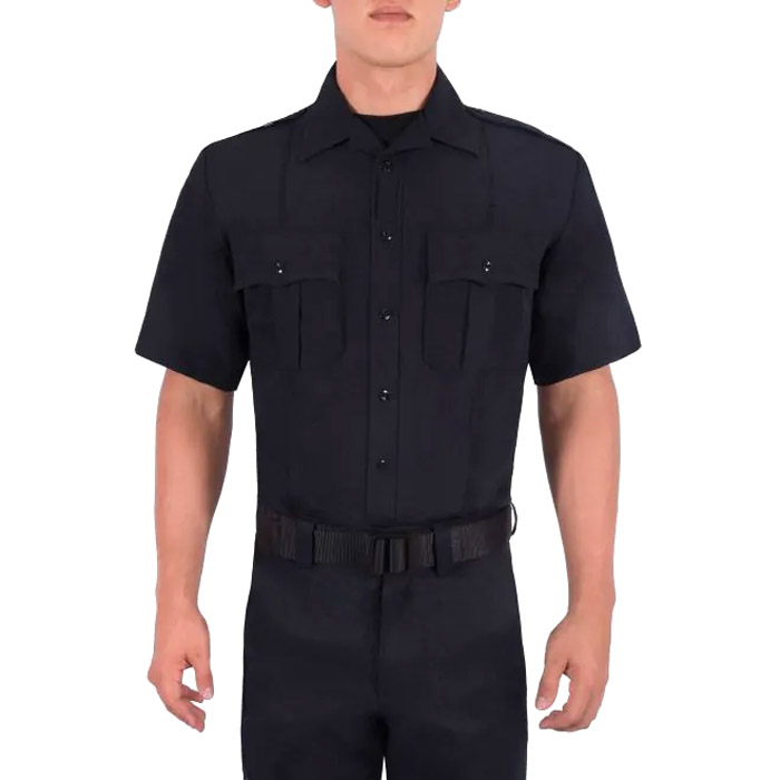 Blauer Polyester Short Sleeve Supershirt