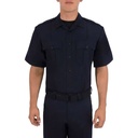 Blauer Polyester Short Sleeve Polyester Shirt with Zipper