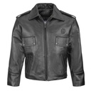 Taylor's Leatherwear Boston Cowhide Leather Mid Length Police Jacket