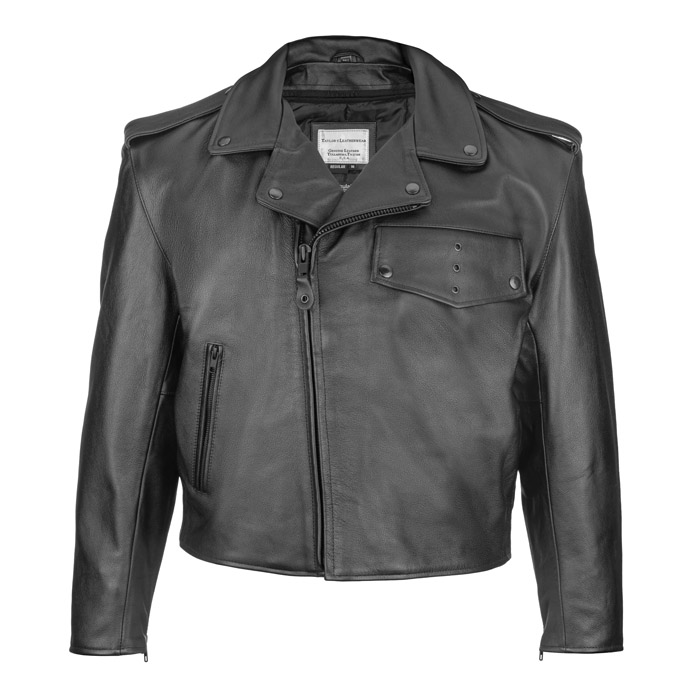 Taylor's Leatherwear Detroit Cowhide Leather Vintage Style Motorcycle Jacket