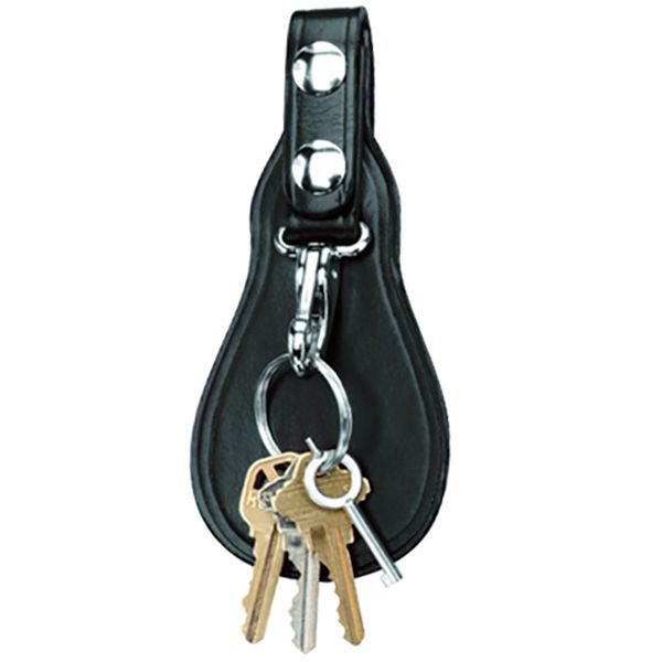 Gould & Goodrich Leather Key Strap With Flap