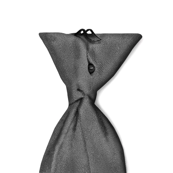 Samuel Broome Polyester Clip-on Uniform Tie with Buttonholes