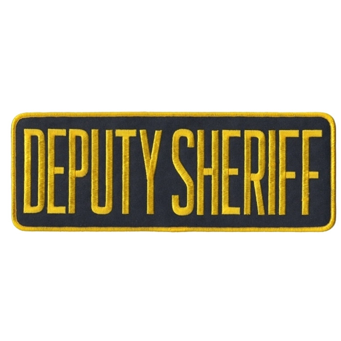 Hero's Pride 11" x 4" Sew On DEPUTY SHERIFF Back Patch
