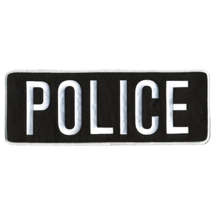 Hero's Pride 11" x 4" Sew On POLICE Back Patch