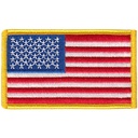 Hero's Pride 3 3/8" x 2" USA Flag Velcro Patch