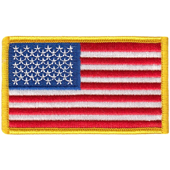 Hero's Pride USA Flag Sew on Patch