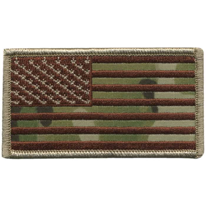 Hero's Pride Military 3 1/4" x 1 13/16" Velcro Flag Patch