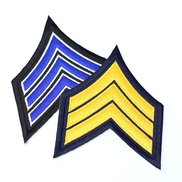 Premier Emblem Sergeant Sleeve Chevron with Stitched Border (Pair)