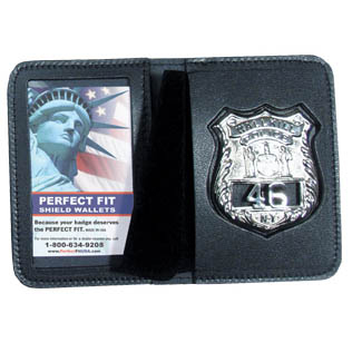 Perfect Fit Duty Leather Book Style ID & Badge Case