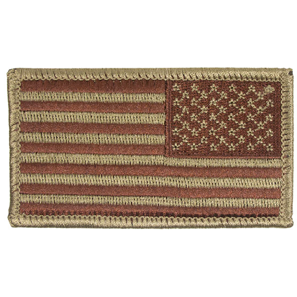 Air Force Velcro 2x3 Reversed US Flag