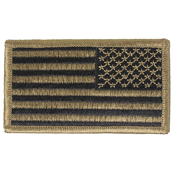 Reversed 2x3 Velcro OCP American Flag