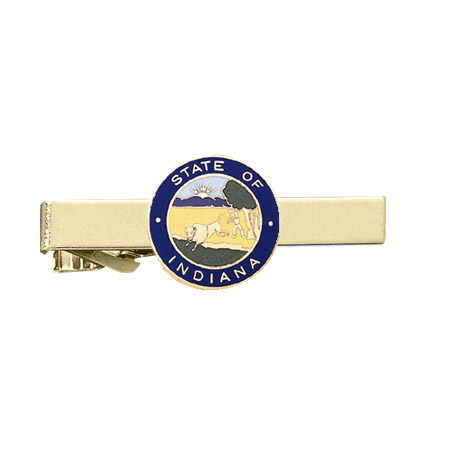 Indiana State Seal Tie Bar