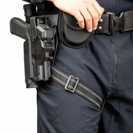 Rapid Force Duty Holster Belt Slide Expansion with Leg Strap