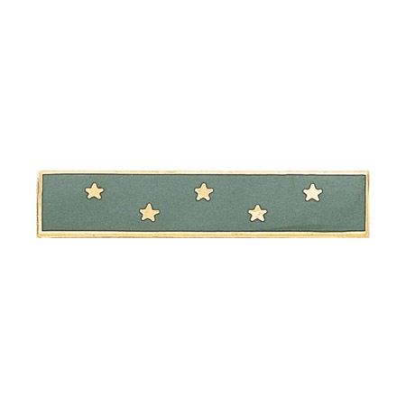 Blackinton A6230 One Section Recognition Bar with Five Stars