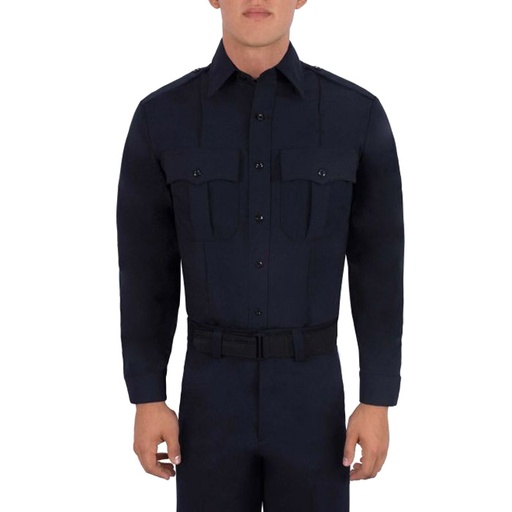 Blauer Polyester Long Sleeve Shirt with Zipper