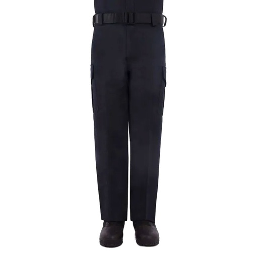 Blauer Polyester Side-Pocket Trousers