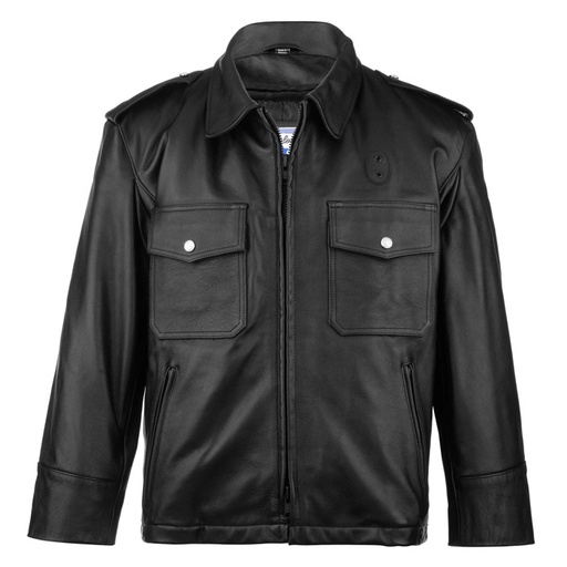 Taylor's Leatherwear Paterson Cowhide Leather Mid Length Police Jacket