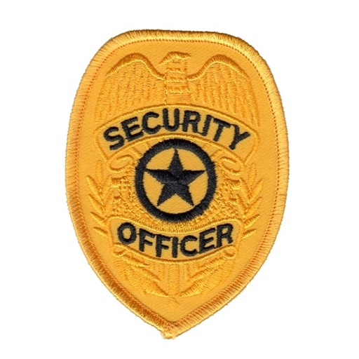 Hero's Pride Security Officer Shield with Star Center Sew On Badge Patch