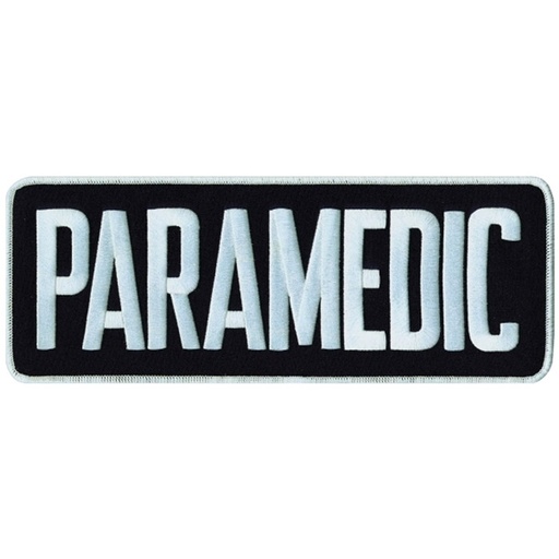 Hero's Pride 11" x 4" Velcro PARAMEDIC Back Patch