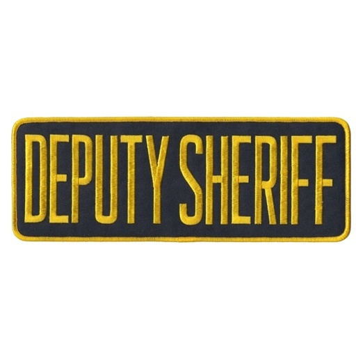 Hero's Pride 11" x 4" Sew On DEPUTY SHERIFF Back Patch