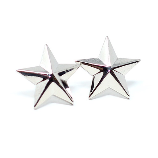 Premier Emblem 1" Smooth Star Rank Insignia