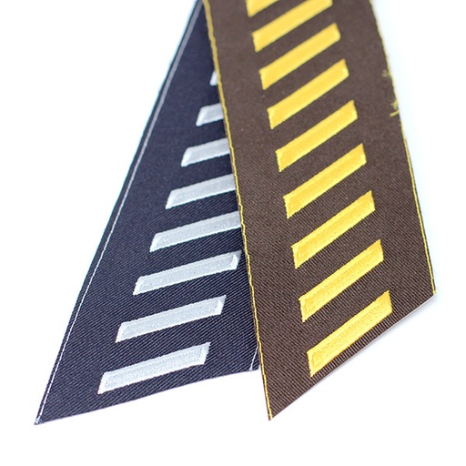 Premier Emblem 1/4" x 1 1/4" Slanted Twill Hash Mark