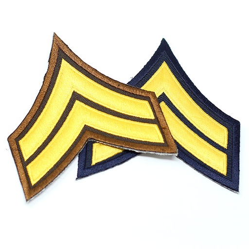 Premier Emblem Corporal Sleeve Chevron with Stitched Border (Pair)