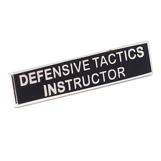 [PREM-DTI-SIL-BLK] Premier Emblem Defensive Tactics Instructor